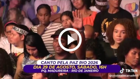 Canto pela 🕊️ no  Rio 2026