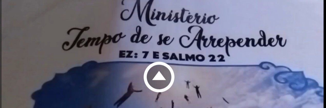 Ministério tempo de se arrepender
